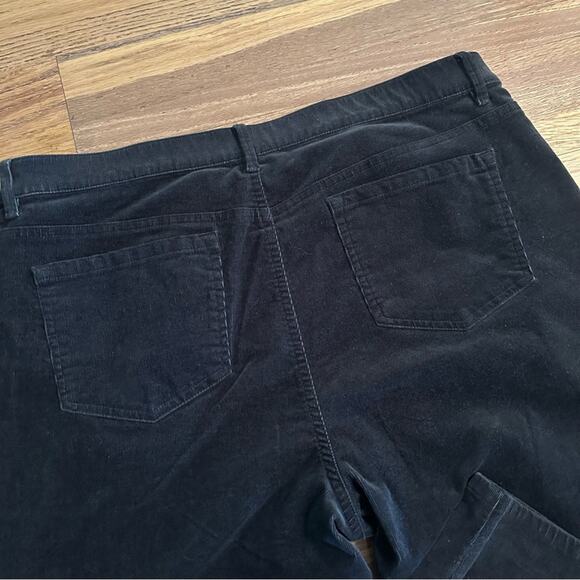J. Jill Black Corduroy Pants, Women, Slim Straight Leg, Large TALL - Picture 11 of 14